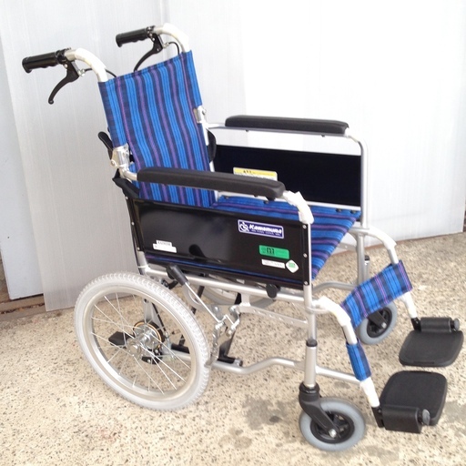 【美品】カワムラサイクル 車椅子 KAJ302SB　介助式車椅子　背折れ機能あり　介助ブレーキ付