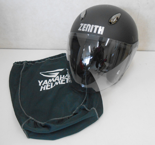 ヤマハ ゼニス ジェットヘルメット YJ-5Ⅱ Mサイズ (57～58cm) マットブラック YAMAHA ZENITH ☆ 札幌市 清田区 平岡