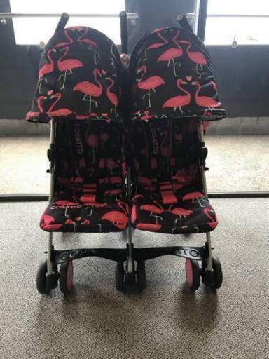 COSATTO ベビーカー 二人乗り 双子 コサット スパドゥパ スパデュパ　ツインベビーカー  二人乗りベビーカー 　フラミンゴ