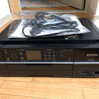 EPSON プリンター 複合機 EP-802A 黒 新品インク付
