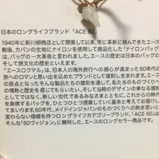 ACE60 リミテッド003レースのバッグ 超レア ACE60 リミテッド003レースのバッグ 超レア