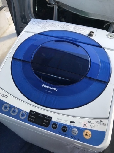 決まりました。2014年製パナソニック全自動洗濯機容量6キロ美品。千葉県内配送無料。設置無料。
