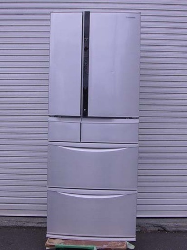 19K0132 E  Panasonic/パナソニック ノンフロン冷凍冷蔵庫 NR-FVM470S-N 474L 2015年製 中古