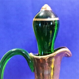 ボヘミアグラスデカンタセット 水差 ビンテージガラスピッチャー