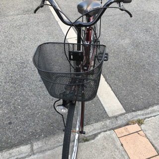 Reschnel 26インチ カゴつき軽快車 6速、黒 (83) 整備済み