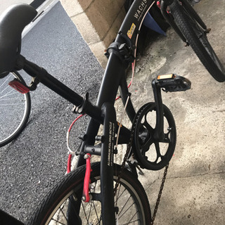 【受付終了】折りたたみ自転車 赤×黒 20インチ 6段変速【6/23まで】下北・三茶