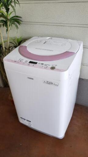 可愛いピンクパネル☆2015年製SHARPの洗濯機!