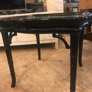 黒 テーブル 大特価 ガラス天板