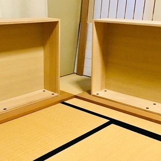 無印ベッド パーツリスト一覧／引出内側・外側のお写真