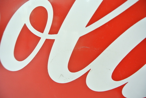 特大 90cm×90cm コカコーラ ブリキ 看板 ビンテージ 当時物？ 希少