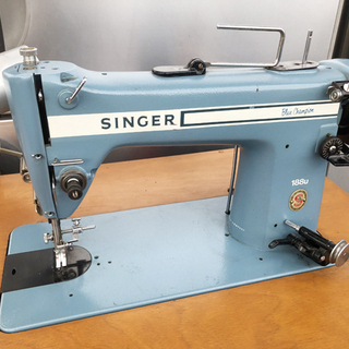 ヴィンテージ☆SINGER 職業用ミシン 188u ブルーチャンピオン 