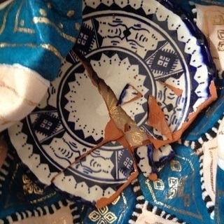 モロッコ・フェズの陶器(割れ)