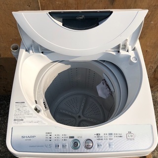 近郊配送無料】2014年製 SHARP 4.5kg 洗濯機 ES-FG45L