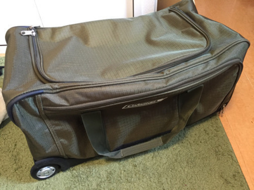 【交渉中】Colemanのカーキ色70Lボストンキャリー