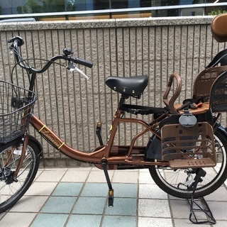 子供乗せ　2人　ヤマハ　赤 電動アシスト自転車 チャイルドシート付き 自転車、子供シート付き 子供乗せ 2人 ヤマハ 赤 電動アシスト自転車
