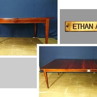 【Ｆ28 ETHAN ALLEN イーセンアーレン 拡張式ダイニングテーブル 最大264.5㎝】 F28 ETHAN ALLEN イーセンアーレン 拡張式ダイニングテーブル 最大