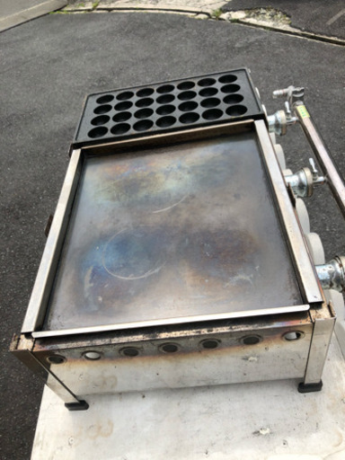 プロ仕様のガスたこ焼き器\u0026鉄板