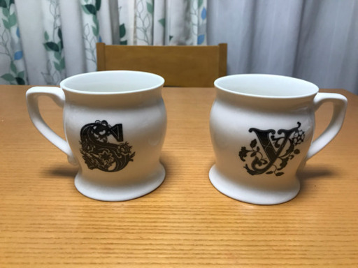 未使用 フランフラン イニシャルマグカップ 2個セット みなみ 大阪の食器 コップ グラス の中古あげます 譲ります ジモティーで不用品の処分