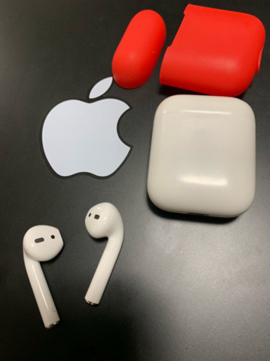 Apple純正ワイヤレスイヤホン AirPods 保証付 カバー付き