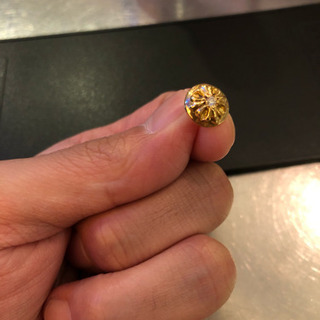 クロムハーツ 22k ゴールド ダイヤ ピアス