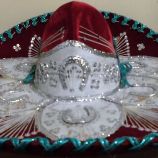 希少　◆　メキシカンハット ソンブレロ ベロア ヴィンテージ 帽...