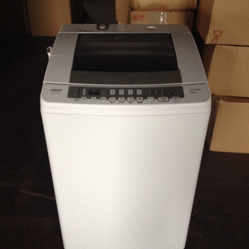 2014製　ハイアール　アクア　７Kg　洗濯機　洗濯・脱水槽 自動おそうじ付き