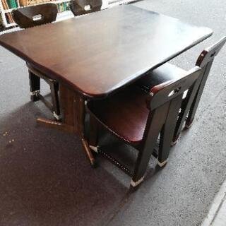 karimoku カリモク ダイニングテーブル RUSTIC チェア4脚 天然木