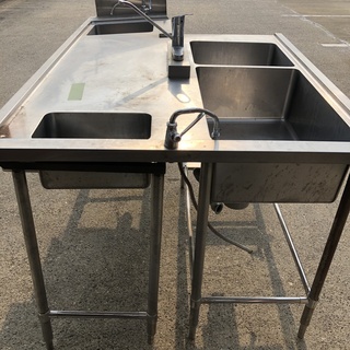 厨房機器　業務用　ステンレス　シンク特注品