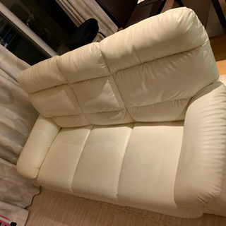 値下！> 合成皮革 フェイクレザー ソファー 3人掛け