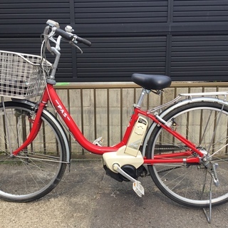 ＜動作品＞ヤマハ 電動アシスト自転車 PAS 3段変速 26インチ・Ｘ-211充電器付・サドル新品交換