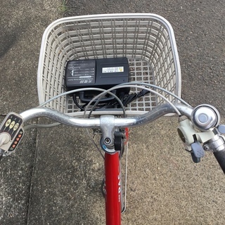 ＜動作品＞ヤマハ 電動アシスト自転車 PAS 3段変速 26インチ・Ｘ-211充電器付・サドル新品交換