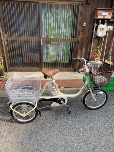展示品 パナソニック Panasonic 電動アシスト三輪自転車 かろやか