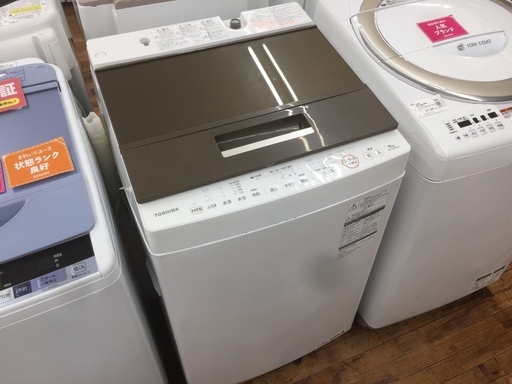 安心の１年保証つき【トレファク入間店】TOSHIBAの8.0ｋｇ全自動洗濯機をご紹介！