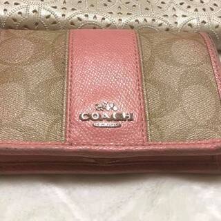 COACH 』シグネチャー L字ファスナー 二つ折り財布 I441【ベージュ