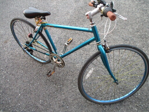 クロスバイク 28インチ ブルー 8段変速 CHRYS(クライス) クロスバイク