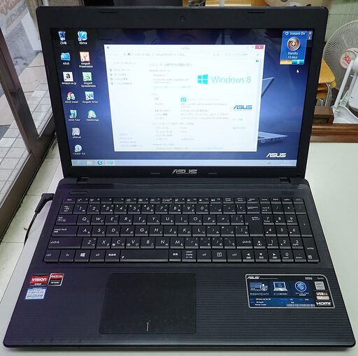 札幌 ASUS X55U-SX007H CPU AMD BRAZOS Dual CORE C60 メモリ2MB HDD320GB WIN8 中古