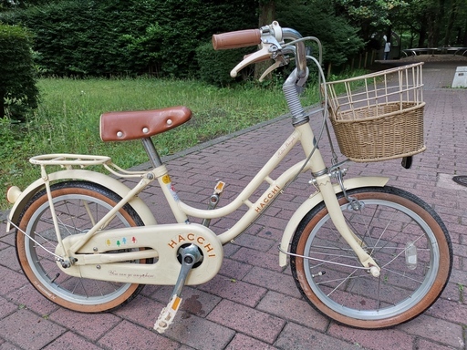 子供用自転車ブリヂストンハッチ (HACCHI)白／補助輪なし／16インチ 