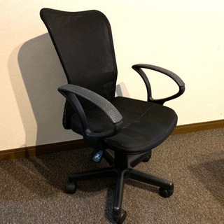 事務椅子 オフィスチェア 黒 肘掛け取り外し可能 座面高さ38cm