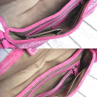 COACH 』ショルダーバッグピンク ソーホーミニシグネチャースモール