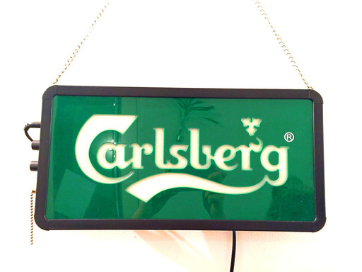 【売約済み】【超レア★美品★非売品】⭐️ネオンサイン風LEDバーライト Carlsberg(カールスバーグ)⭐️ 看板 オシャレ インテリア カフェバー