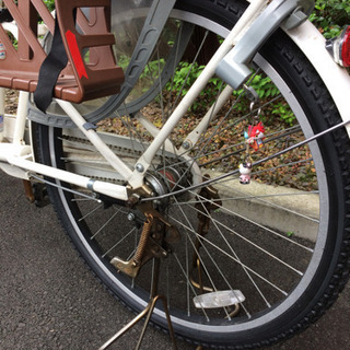 3人乗りギア付き自転車（前後新品タイヤ）