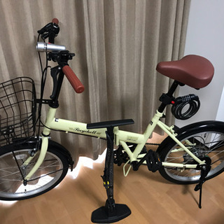 新品 折りたたみ自転車(ライト・鍵・空気入れ付)