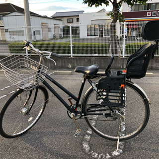 子供乗せ付き 自転車 28インチ アサヒ ブラック - その他