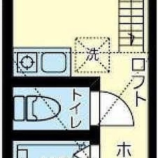 ★契約金0円★0円で契約できます★審査等ご相談ください★家電付デザイナーズアパート★最上階★ロフト付き★お風呂トイレ別★IHキッチン★鶴見駅徒歩12分★の画像