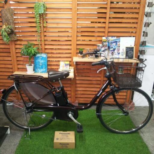 中古 パナソニック 電動自転車 ビビスタイル ブラウン
