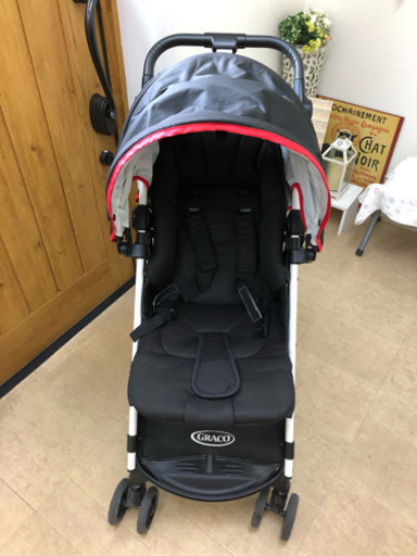 買い物カゴが積める！グレコ ベビーカー