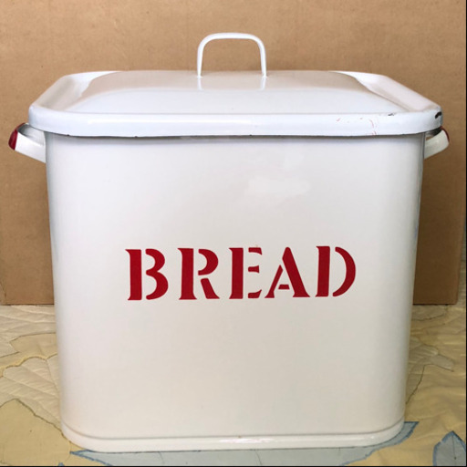 ホーロー 大きめのＢｒｅａｄ缶