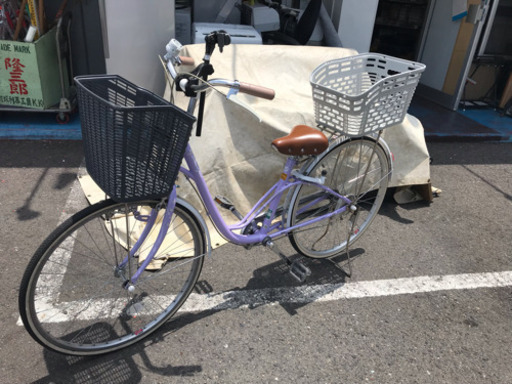 26インチ✿ブリジストン♡紫色の可愛い自転車