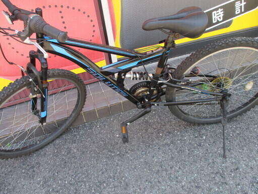 8月限定【エコプラス小倉南店】マウンテンバイク 青 3×6段変速 26