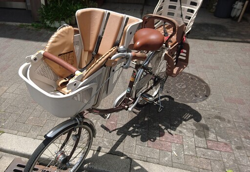 ♪安心の整備済み♪丸石 子供乗せ自転車 ギヤ・オートライト ♪防犯